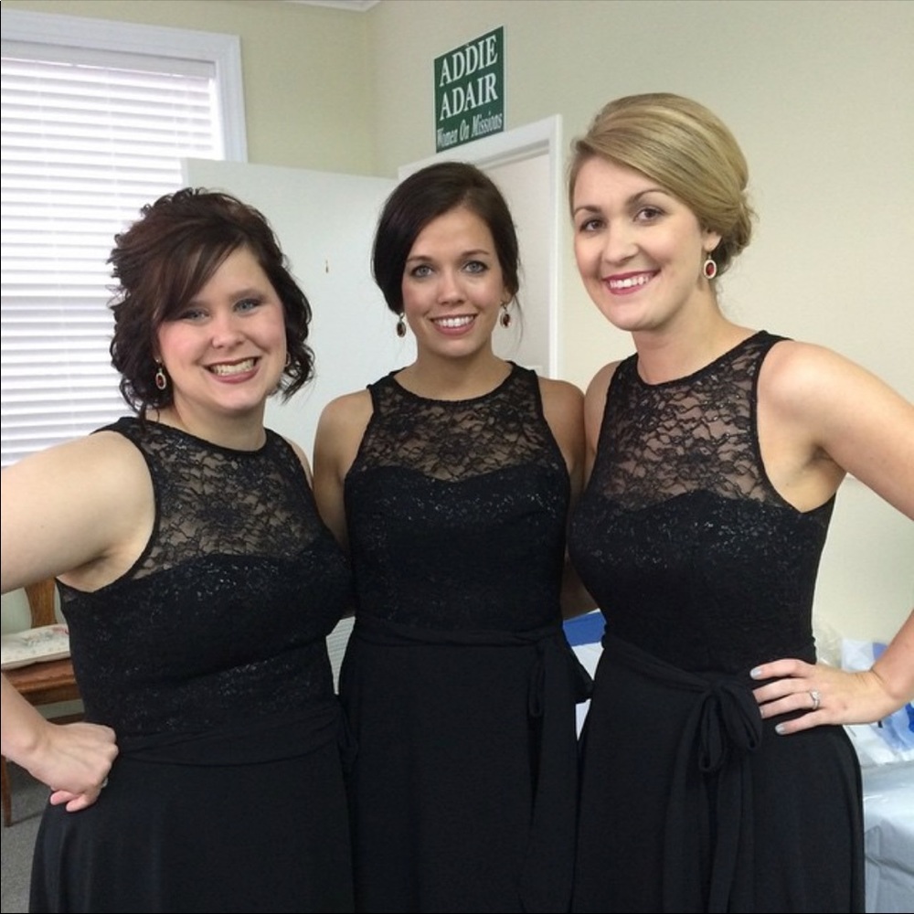 Bridesmaid Dessy Collection Style 2924 in Black